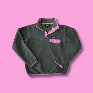 EUC Patagonia Women's Synchilla Snap T Gray Fleece Pullover Size Small